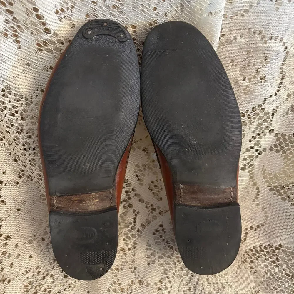 Allen Edmonds Men's US 8 Tan leather Penny Loafers Shoes